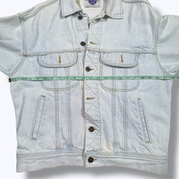 VTG 90s Hard Rock Cafe Jean Jacket S  Honolulu Grunge Streetwear Y2K Graphic - Picture 9 of 11